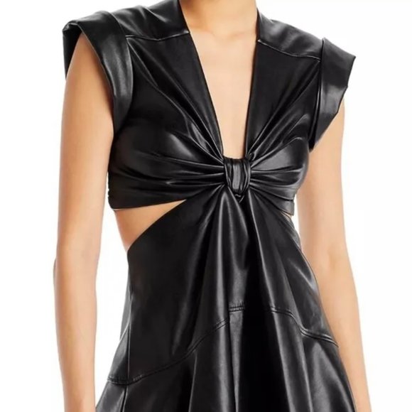 Jason Wu Faux Leather Black Dress - New with Tag - Picture 2 of 4